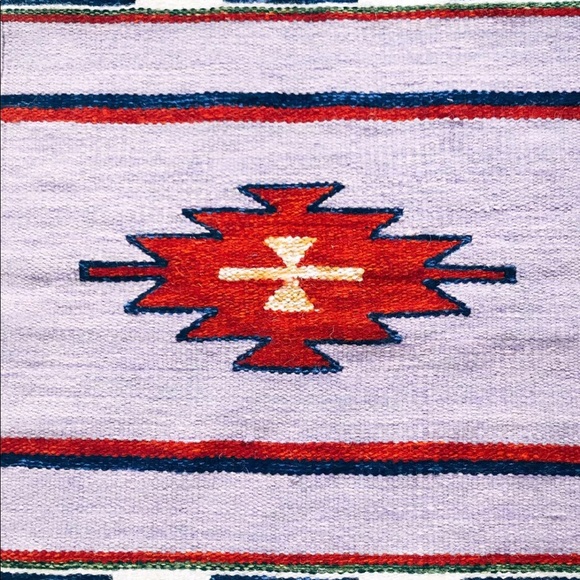 Handwoven Egyptian Rug 100% Wool – multicolor. - Picture 5 of 5